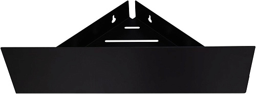 Полка Aquanet Магнум 28x28 черная матовая, угловая 00302225 Полка Aquanet Магнум 28x28 черная матовая, угловая 00302225