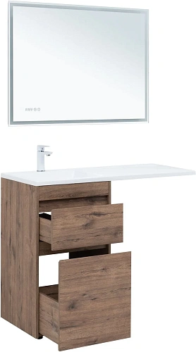 Тумба под раковину Aquanet Токио 48 дуб веллингтон напольная 2 ящика 00333647 напольная Тумба под раковину Aquanet Токио 48 дуб веллингтон напольная 2 ящика 00333647 напольная