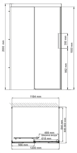 Душевой уголок WasserKRAFT Kammel 18S21 Душевой уголок WasserKRAFT Kammel 18S21