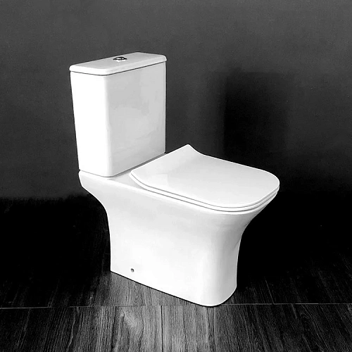 Унитаз напольный CeramaLux 1215-P с сиденьем Унитаз напольный CeramaLux 1215-P с сиденьем