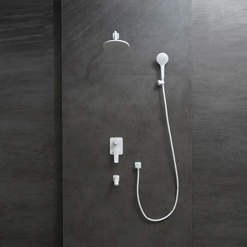Душевая система Lemark Bronx LM3722MW встраиваемая, белый/матовый Душевая система Lemark Bronx LM3722MW встраиваемая, белый/матовый
