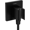Шланговое подключение Hansgrohe FixFit Porter E с держателем для душа 26889670, матовый черный Шланговое подключение Hansgrohe FixFit Porter E с держателем для душа 26889670, матовый черный
