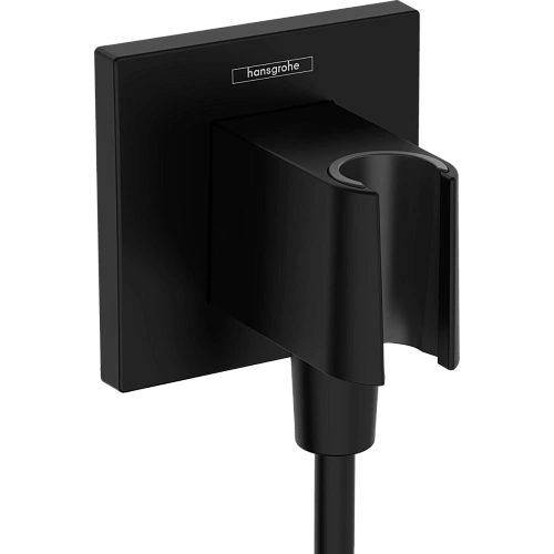 Шланговое подключение Hansgrohe FixFit Porter E с держателем для душа 26889670, матовый черный Шланговое подключение Hansgrohe FixFit Porter E с держателем для душа 26889670, матовый черный