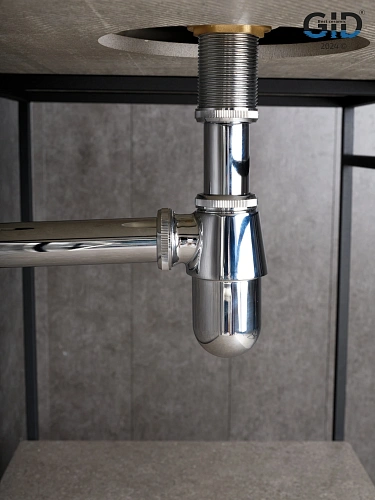 Сифон для раковины Gid G-56CH 75502S хром Сифон для раковины Gid G-56CH 75502S хром