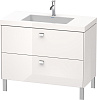Картинка анонса товара «тумба с раковиной duravit brioso br4702o1022 100 см белый глянцевый»