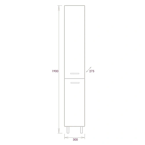 Шкаф-пенал Onika КОРАЛЛ 30.10 универсальный 403037 Шкаф-пенал Onika КОРАЛЛ 30.10 универсальный 403037
