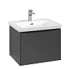 Картинка анонса товара «тумба под раковину villeroy &amp; boch subway 3.0 с подсветкой graphite / graphite c577l1vr»