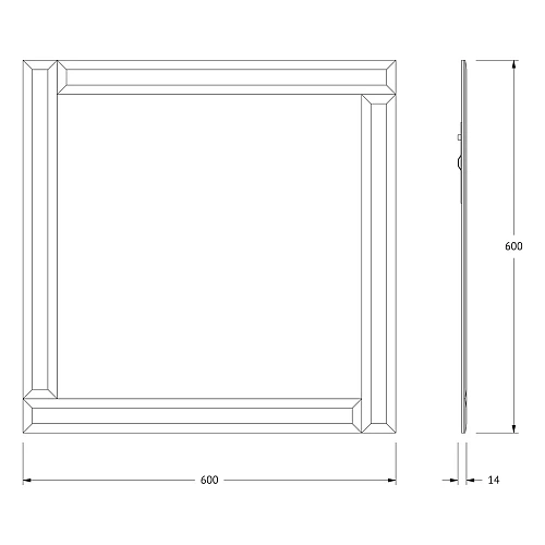 Зеркало Evoform Style BY 0805 60х60 см Зеркало Evoform Style BY 0805 60х60 см