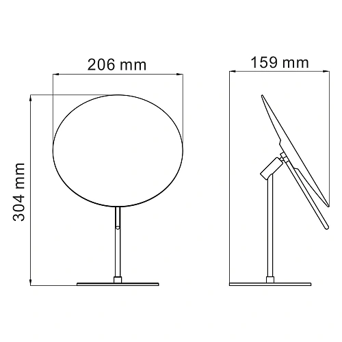Зеркало косметическое WasserKRAFT K-1002 с 3-х кратным увеличением хром Зеркало косметическое WasserKRAFT K-1002 с 3-х кратным увеличением хром