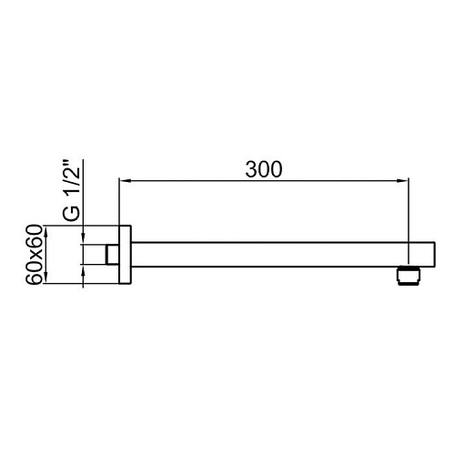 Кронштейн верхнего душа Webert Comfort AC1025015 Кронштейн верхнего душа Webert Comfort AC1025015