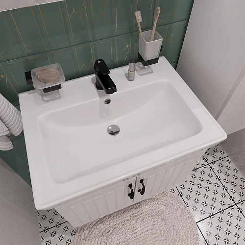 Комплект мебели DIWO Сочи 60 подвесная, белая 579268 Комплект мебели DIWO Сочи 60 подвесная, белая 579268