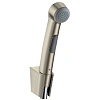 Гигиеническая лейка Hansgrohe 1jet, с держателем и шлангом 32129820, шлифованный никель Гигиеническая лейка Hansgrohe 1jet, с держателем и шлангом 32129820, шлифованный никель