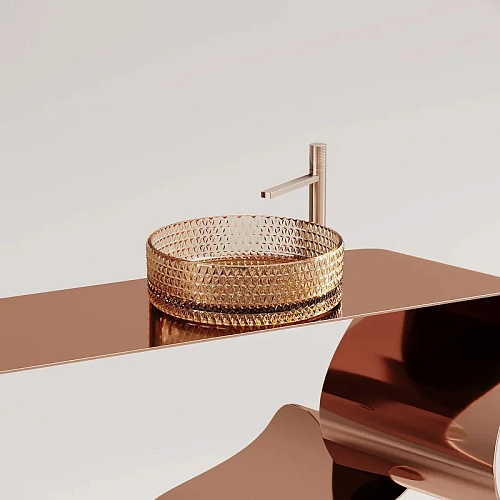 Раковина Ceramica Nova CRISTAL CN6058 бежевый накладная Раковина Ceramica Nova CRISTAL CN6058 бежевый накладная