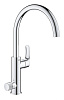 Картинка анонса товара «смеситель для кухни grohe blue pure eurosmart (31722000) с функцией очистки водопроводной воды, хром»