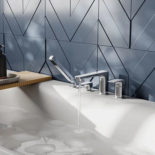 Смеситель на борт ванны WasserKRAFT Salm 2755 на 4 отверстия хром Смеситель на борт ванны WasserKRAFT Salm 2755 на 4 отверстия хром