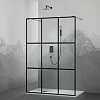 Душевая перегородка RGW Walk In WA-018B 1200 мм 35101812-84 черный, Easy Clean