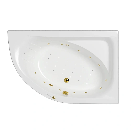 Акриловая ванна WHITECROSS Aquarella 170x110 правая "NANO" золото 0109.170110.100.NANO.GL Акриловая ванна WHITECROSS Aquarella 170x110 правая "NANO" золото 0109.170110.100.NANO.GL