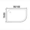 Душевой поддон River WEMOR 90/80/24 L асимметрия 900x800x240 мм 10000006055 Душевой поддон River WEMOR 90/80/24 L асимметрия 900x800x240 мм 10000006055