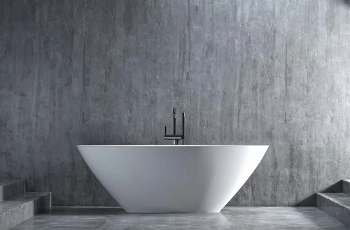 Ванна отдельностоящая Salini DIVA 178x85 102211G из искусственого камня S-Sense Ванна отдельностоящая Salini DIVA 178x85 102211G из искусственого камня S-Sense