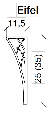 Ножки Armadi Art Neoart Eifel золото, h35 (пара) 881-G Ножки Armadi Art Neoart Eifel золото, h35 (пара) 881-G
