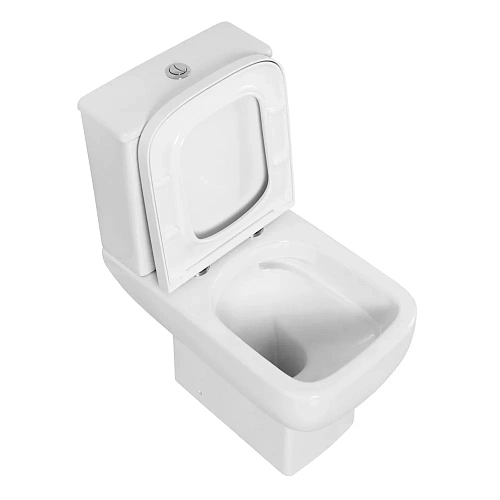 Чаша напольного унитаза BelBagno AURORA BB8604CPR/SC безободковая с сиденьем Чаша напольного унитаза BelBagno AURORA BB8604CPR/SC безободковая с сиденьем