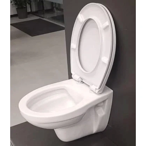 Унитаз подвесной TECE TECE Basic 9700018 безободковый с сиденьем soft-close и крышкой Унитаз подвесной TECE TECE Basic 9700018 безободковый с сиденьем soft-close и крышкой