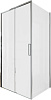 Картинка анонса товара «душевой уголок aquanet pleasure evo 100x90 ae65-100x90-ct профиль хром, прозрачное стекло»