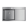 Кухонная мойка Omoikiri Akisame 86-IN-L нерж.сталь/нержавеющая сталь 4993760 Кухонная мойка Omoikiri Akisame 86-IN-L нерж.сталь/нержавеющая сталь 4993760