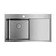 Кухонная мойка Omoikiri Akisame 86-IN-L нерж.сталь/нержавеющая сталь 4993760 Кухонная мойка Omoikiri Akisame 86-IN-L нерж.сталь/нержавеющая сталь 4993760