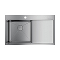 Кухонная мойка Omoikiri Akisame 86-IN-L нерж.сталь/нержавеющая сталь 4993760 Кухонная мойка Omoikiri Akisame 86-IN-L нерж.сталь/нержавеющая сталь 4993760