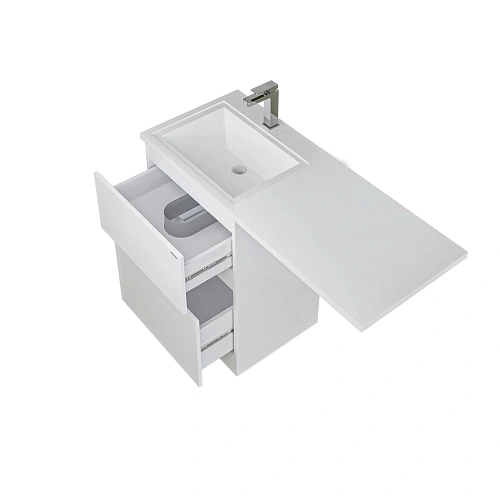 Раковина GROSSMAN МАРСАЛ-120 см левая белая + кронштейн 5217121 Раковина GROSSMAN МАРСАЛ-120 см левая белая + кронштейн 5217121