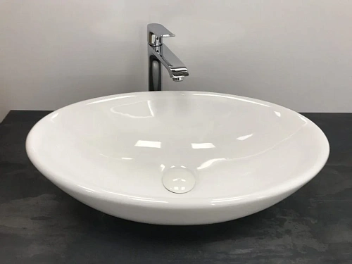 Раковина CeramaLux 9021 накладная, белый Раковина CeramaLux 9021 накладная, белый