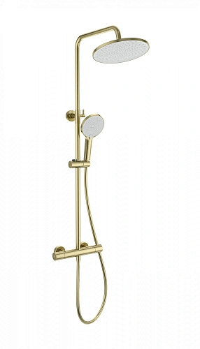 Душевая система Wonzon & Woghand с термостатом, брашированное золото (WW-B3013-T1-BG) Душевая система Wonzon & Woghand с термостатом, брашированное золото (WW-B3013-T1-BG)