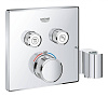 Картинка анонса товара «смеситель для душа grohe grohtherm smartcontrol на 2 выхода со встроенным держателем ручного душа, х 29125000»