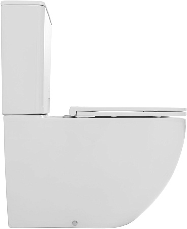 Чаша напольного унитаза Allen Brau Priority Tornado 4.31006.20 с крышкой, белый глянец