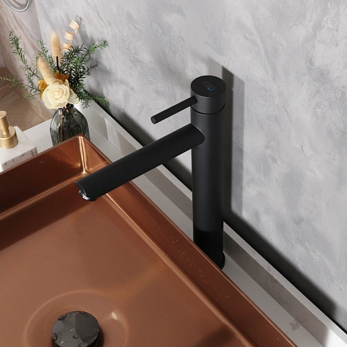 Смеситель для раковины Gid Berlin SS080-BM-D SS080BMD черный матовый Смеситель для раковины Gid Berlin SS080-BM-D SS080BMD черный матовый