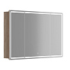 Картинка анонса товара «зеркальный шкаф sancos mirror mi100ech 990x150х740 мм, с led подсветкой, дуб чарльстон»