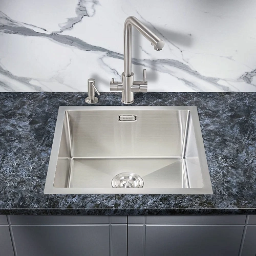 Кухонная мойка Milacio Denia 48 Steel (MC.77440) сталь нержавеющая Кухонная мойка Milacio Denia 48 Steel (MC.77440) сталь нержавеющая
