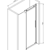 Душевая дверь AQUAme AQM4201F-12 1200x1950мм стекло 8мм, цвет профиля хром Душевая дверь AQUAme AQM4201F-12 1200x1950мм стекло 8мм, цвет профиля хром