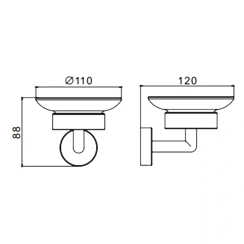 Мыльница Raglo R320.02 с держателем, хром Мыльница Raglo R320.02 с держателем, хром