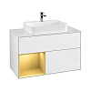 Картинка анонса товара «тумба под раковину villeroy &amp; boch finion 100 см, с подсветкой f361hfgf»
