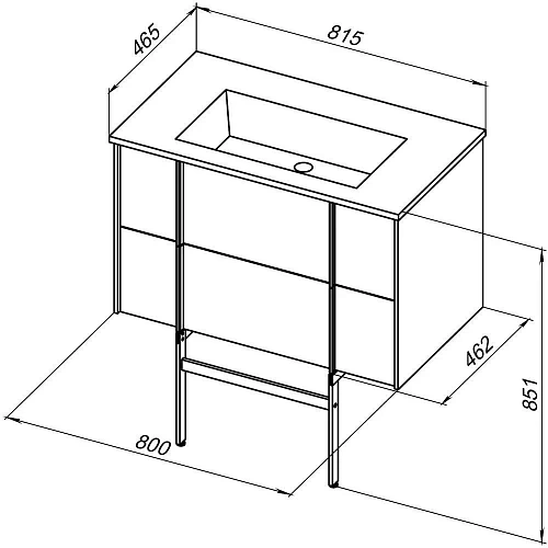 Тумба под раковину Allen Brau Reality 1.32005.PWM 80 рapyrus white matt Тумба под раковину Allen Brau Reality 1.32005.PWM 80 рapyrus white matt