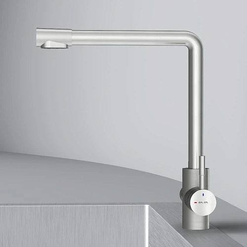 Смеситель для кухни AM.PM X-Joy S F85B05711 с каналом для питьевой воды, сатин Смеситель для кухни AM.PM X-Joy S F85B05711 с каналом для питьевой воды, сатин