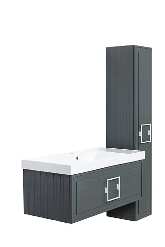 Шкаф-пенал La Fenice Cubo Grigio 30 FNC-05-CUB-G-30 серый Шкаф-пенал La Fenice Cubo Grigio 30 FNC-05-CUB-G-30 серый