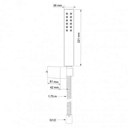 Душевая лейка Swedbe Calypso 5097