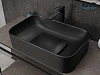 Раковина Gid Bm9598 53365 накладная черная матовая 61x38x15