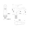 Смеситель для раковины Wonzon & Woghand хром (WW-A40212-CR) Смеситель для раковины Wonzon & Woghand хром (WW-A40212-CR)