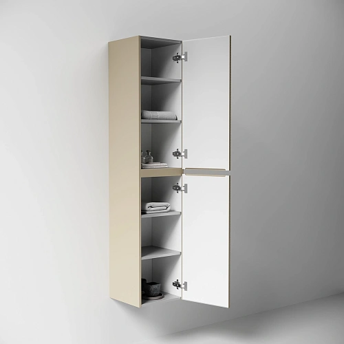 Шкаф-пенал SANCOS Folk PFL35CP 350х350х1650 мм капучино, подвесной Шкаф-пенал SANCOS Folk PFL35CP 350х350х1650 мм капучино, подвесной