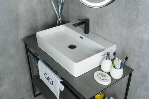 Раковина Gid N9256 51172 накладная белая 60x42x14 Раковина Gid N9256 51172 накладная белая 60x42x14