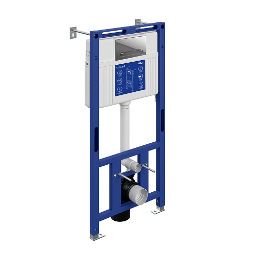 Инсталляция для унитаза Cersanit AQUA 50 PRIME M механическая Клавиша смыва Cersanit ESTETICA пластик хром глянцевый 69619 Инсталляция для унитаза Cersanit AQUA 50 PRIME M механическая Клавиша смыва Cersanit ESTETICA пластик хром глянцевый 69619